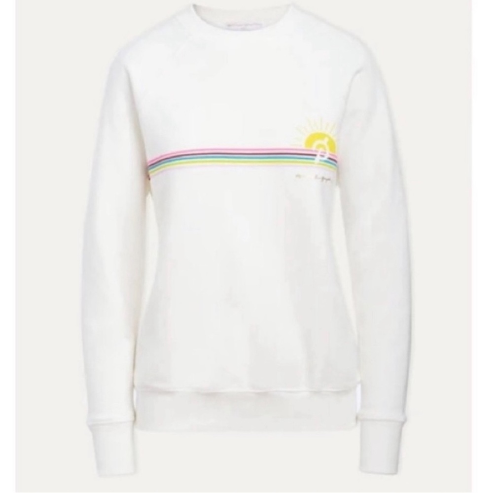 Spiritual Gangster x Peloton White Raglan Crew Pullover